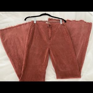 Pink corduroy Bell Bottom Jeans